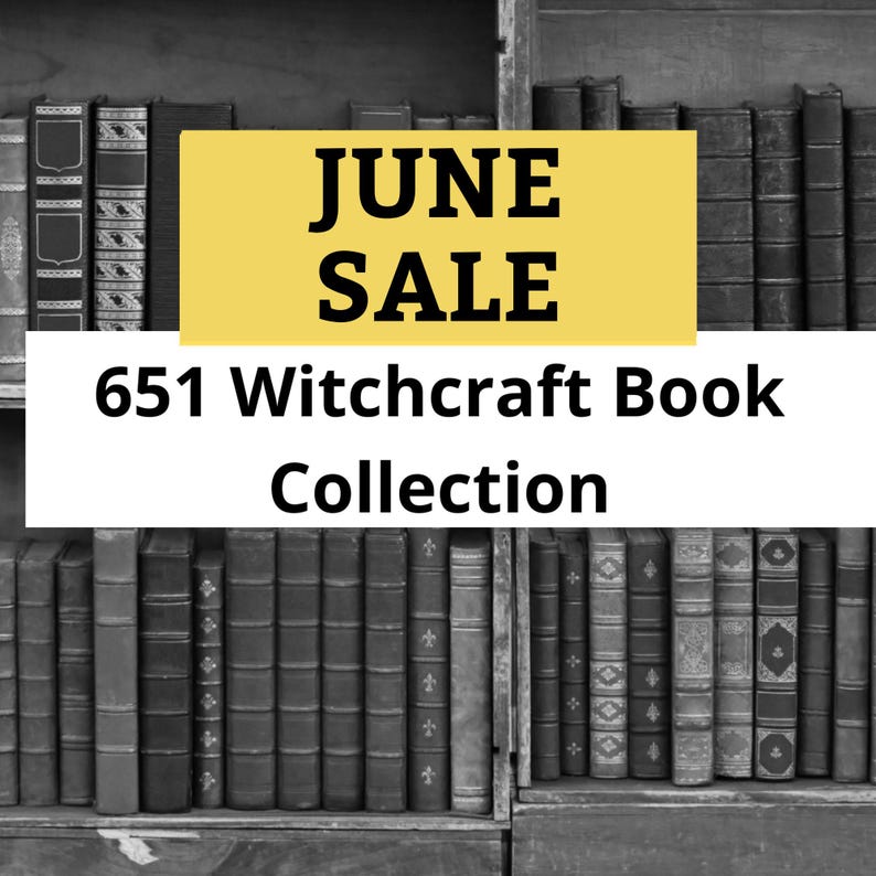 651 Witchcraft books Bundle, Wiccan spells, occult, Pagan, rituals PDF, witch spells image 1