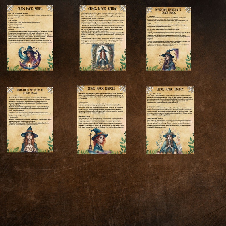 Chaos Magic Grimoire Pages, Beginner Book of Shadows, Printable ...