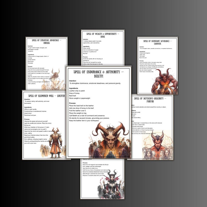 Demonic Evocation Real Demonic Spells Pages, Demonology Witchcraft, Dark Arts, Summoning ...