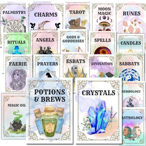 Book of Shadows Templates Etsy Book of Shadows Templates Etsy