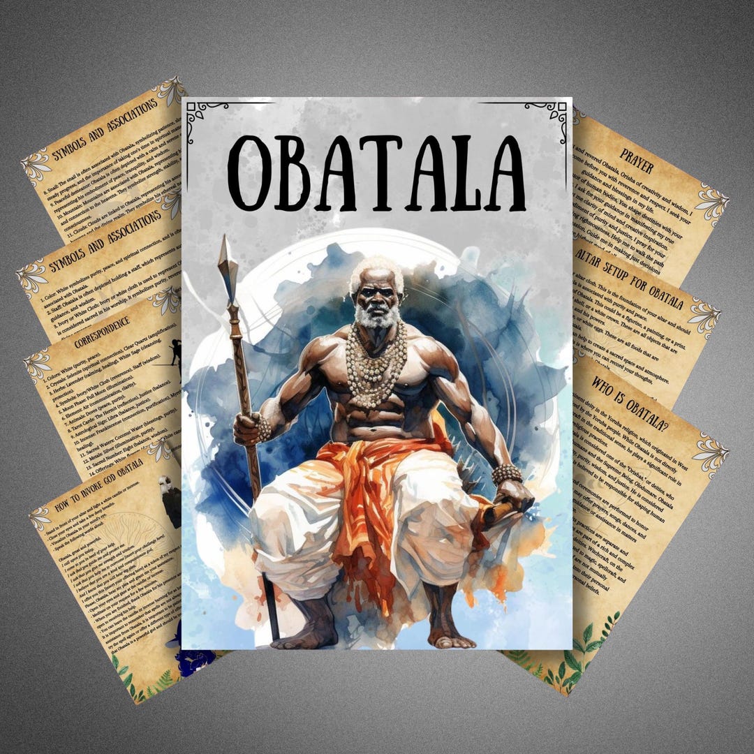 Obatala Altar Guide, Prayer, Invocation, Grimoire Pages, Book of ...