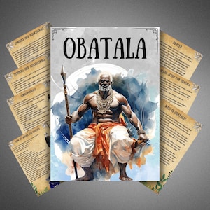 Obatala altar guide, prayer, invocation, grimoire pages, book of shadows, obatala magic rituals, wicca, Witchcraft, BOS pages, pagan