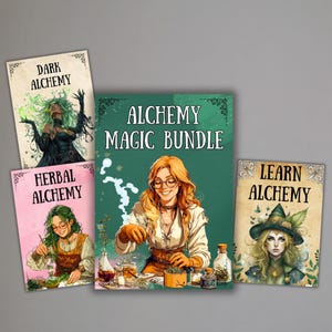 Alchemy Witch Bundle, Grimoire pages, alchemy book of shadows, alchemy rituals, witchcraft printable, pagan, Magick, wicca, BOS, beginner