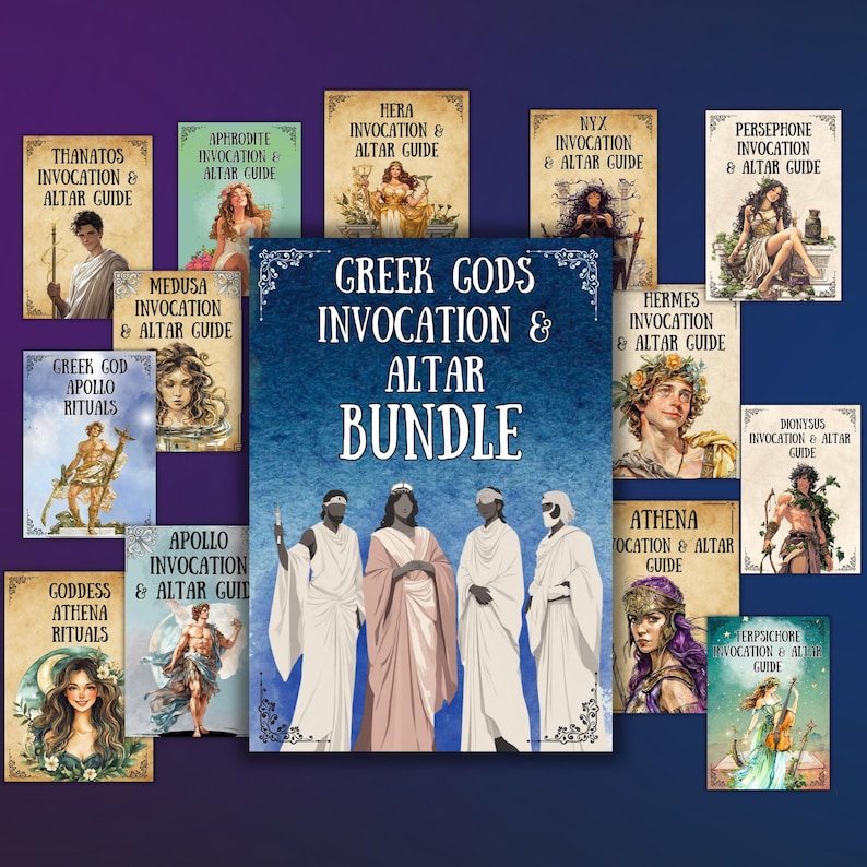Greek Gods Altar, Prayer, Invocation, Altar Guide, Grimoire Pages ...