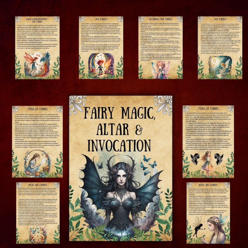 Real Fairy Magic, Wiccan Witchcraft, Faery Grimoire Pages, Witchy Book ...