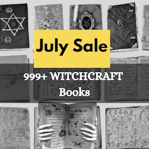 Bundel met 999 boeken over hekserij, verzameling spreukenboeken, wicca-, occulte en heidense boeken in PDF-formaat
