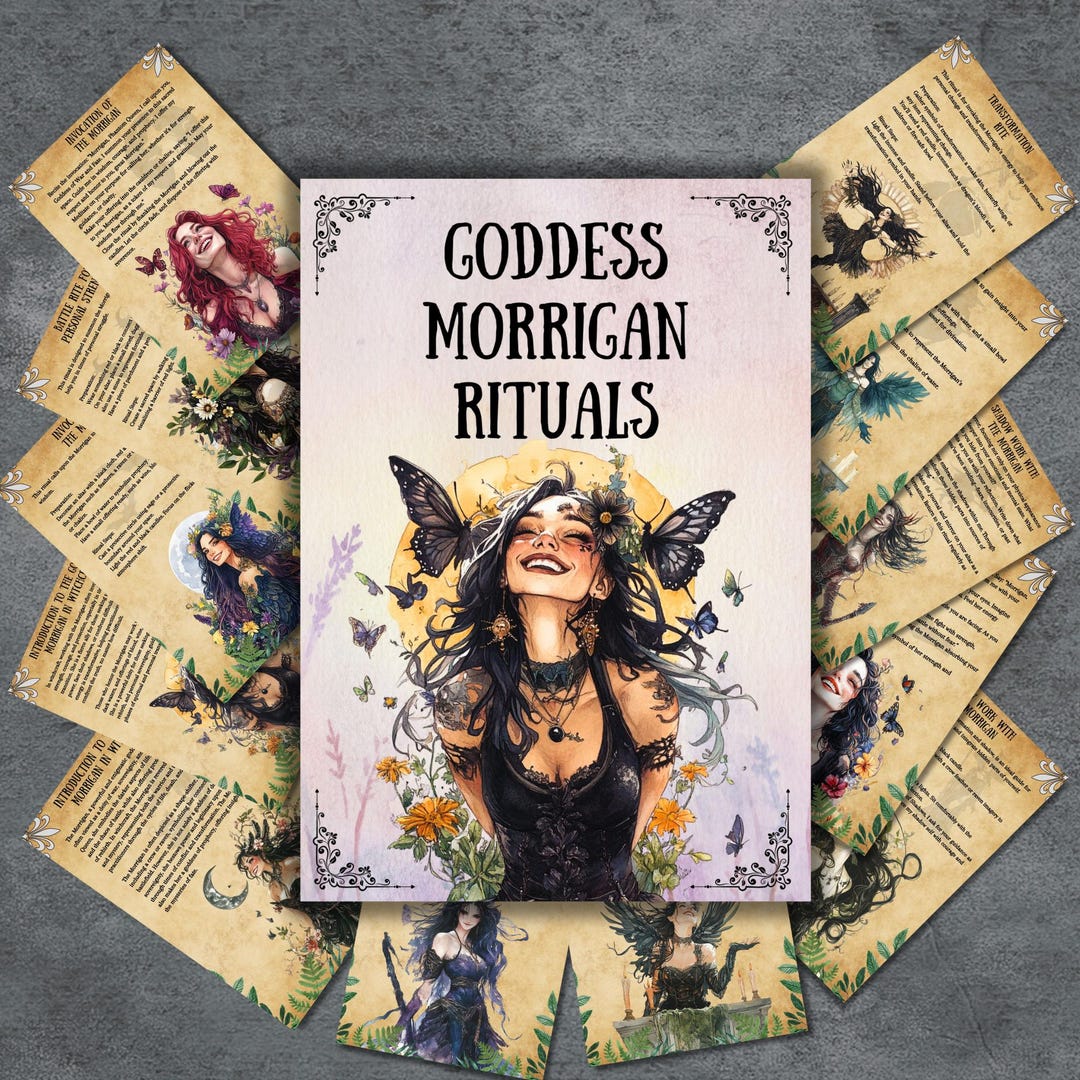 Secret Morrigan Rituals, Morrigan Grimoire Witchcraft Pages, Printable ...