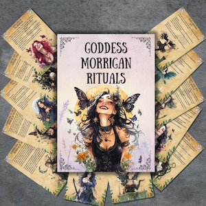 Secret Morrigan Rituals, Morrigan Grimoire witchcraft pages, Printable Book of shadows, Celtic Goddess, Pagan, Wicca, Deity devotional