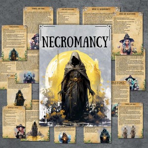 Secret Necromancy grimoire pages, Witchcraft Book of shadows, magic, Necromancy Rituals, Pagan, Beginner witch, BOS pages