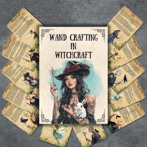Secret Wands grimoire pages, Magic wand, Witchcraft tools, printable book of shadows, rituals, wiccan, beginner, witchy BOS pages