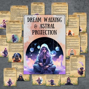 Secret Dream Walking Grimoire Seiten, Wicca Witchcraft Buch der Schatten, Astralprojektion Rituale, Heiden, digitale Hexe, Anfänger, BOS Seite