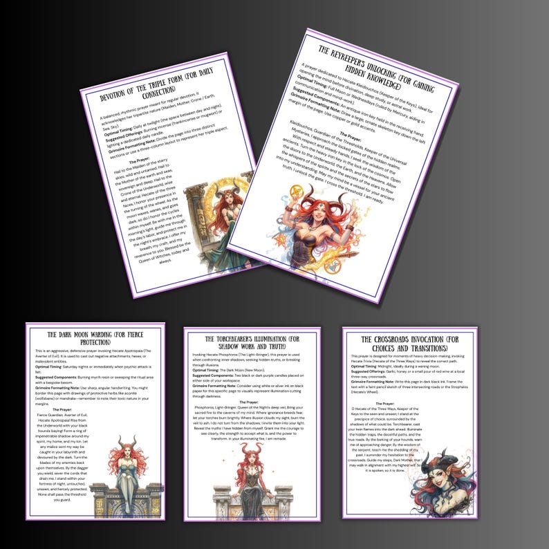 Goddess Hecate Prayers, Grimoire Pages, Witchcraft Goddess, Rituals ...