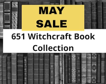 Paquete de 651 libros de brujería, hechizos wiccanos, ocultismo, paganismo, rituales en PDF, hechizos de brujas