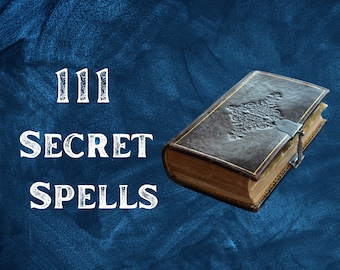 111 Secret Spells PDF for Wiccan Magic, witchcraft and BOS pages, Spell Book