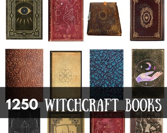 1253 livres de sorcellerie, imprimables, livre des ombres, grimoire numérique, wicca, païen, journal de sorcière, lot de livres magiques