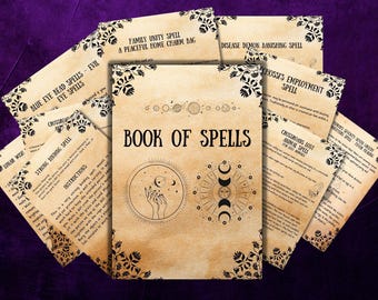 Ultimate Book of spells Pages, witchcraft witchy book, Book Of shadows pages, Beginners Grimoire, Occult, Pagan, Rituals