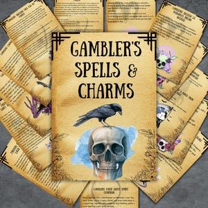 WITCH SPELLS KIT, witchcraft book of spell, wicca magic spells, occult, printable spells pages, grimoire, pagan, Beginner witch, Rituals