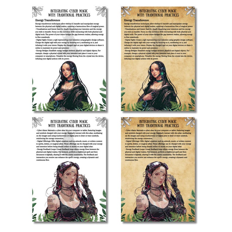 Cyber Magic Grimoire Pages: Tech Witchcraft Book of Shadows (digital ...