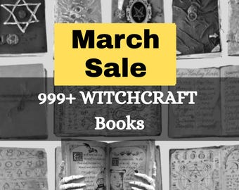 999 Witchcraft books Bundle, spellbooks Collection, wiccan, Occult, Pagan books PDF