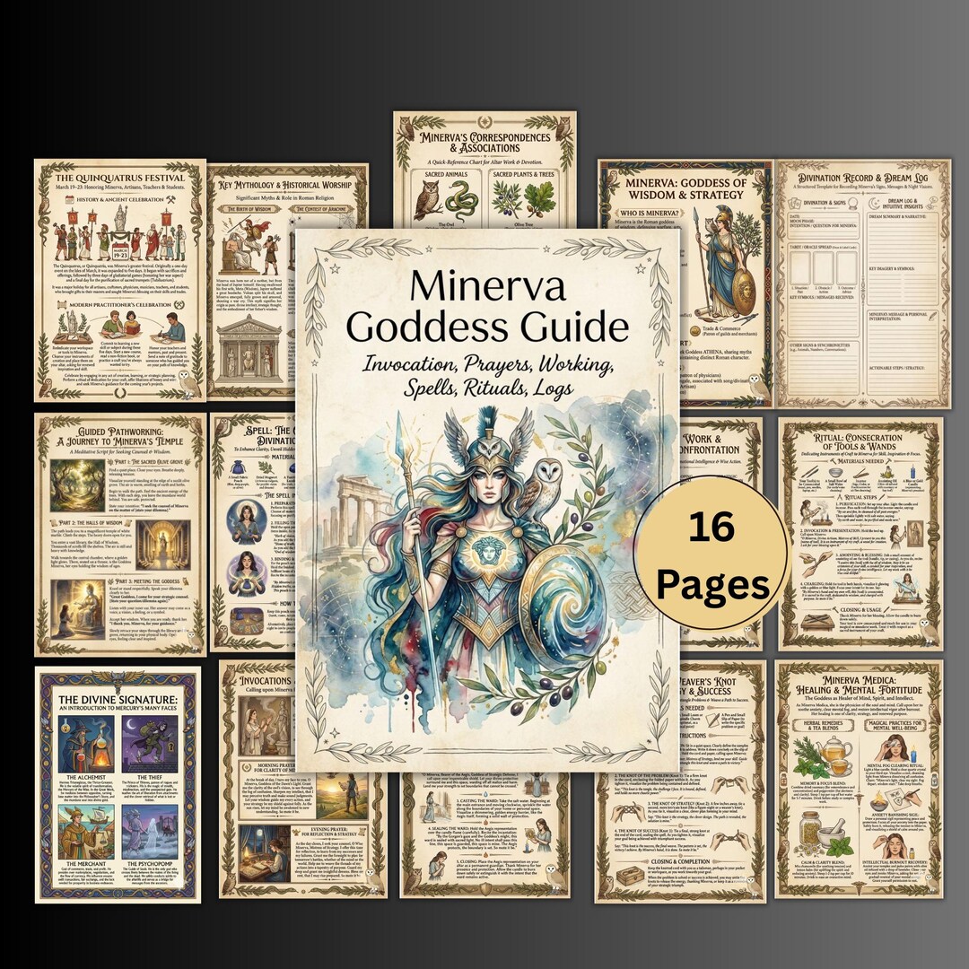 Goddess Guide to Minerva, Roman Altar, Prayers, Invocation, Setup ...