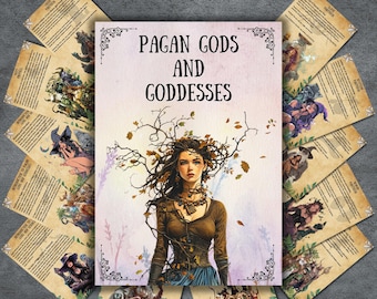 Secret Gods, deity Grimoire, book of shadows pages, pagan gods, goddesses, profile, rituals, correspondences, deities BOS, cheat sheet