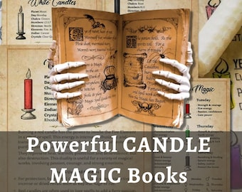 Libri magici delle candele: 6 libri in 1, incantesimi, rituali, guide magiche delle candele, pagano, pagine Wiccan, grimorio, ebook per principianti delle streghe