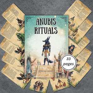Egyptian God Anubis Rituals, Grimoire, Anubis altar, book of shadows, witchcraft, wicca, pagan, witchy, Anubis guide, BOS page