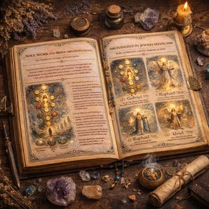 Judaism Magic Grimoire pages, Kabbalah book, occult, Jewish grimoire, Hebrew names, sigils, seals, rituals, Judaism Guide image 5
