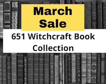 651 Witchcraft books Bundle, Wiccan spells, occult, Pagan, rituals PDF, witch spells