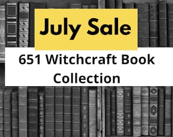 651 Witchcraft books Bundle, Wiccan spells, occult, Pagan, rituals PDF, witch spells