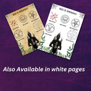 Demonology Grimoire Pages, Altar, Invocation, Witchy Printable Book of ...