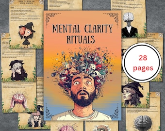 Mentale Klarheit Rituale, Hexen Journal Seiten, Wahrsagen (PDF Download)