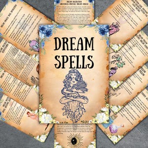 Traum Zauber Bündel, Hexerei Zauberbuch, Anfänger Hexen, Zauberbuch, okkultes, Wicca Rituale, druckbares Grimoire Zauberseiten