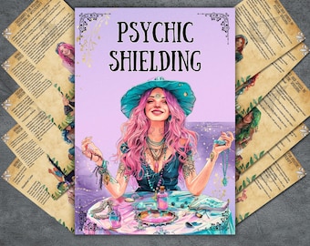 Czarodziejska Tarcza Psychiczna, strony Księgi Cieni, ochrona psychiczna, magia psychiczna, cyfrowe czarownictwo, obrona, arkusze zaklęć, BOS