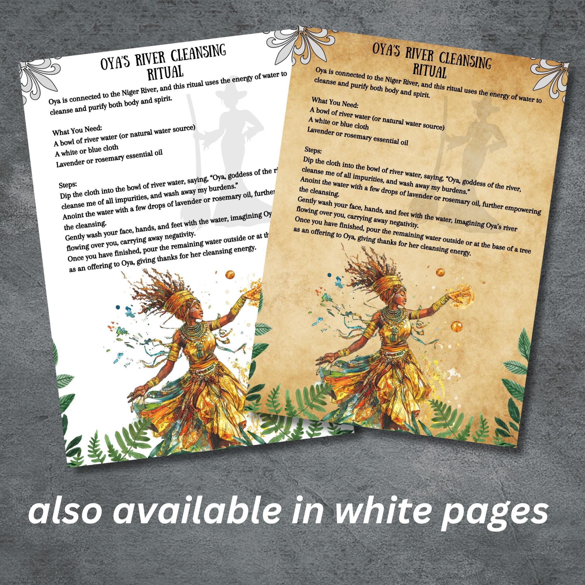 Goddess Oya Rituals, Prayers, Invocation, Grimoire Pages, Book of ...