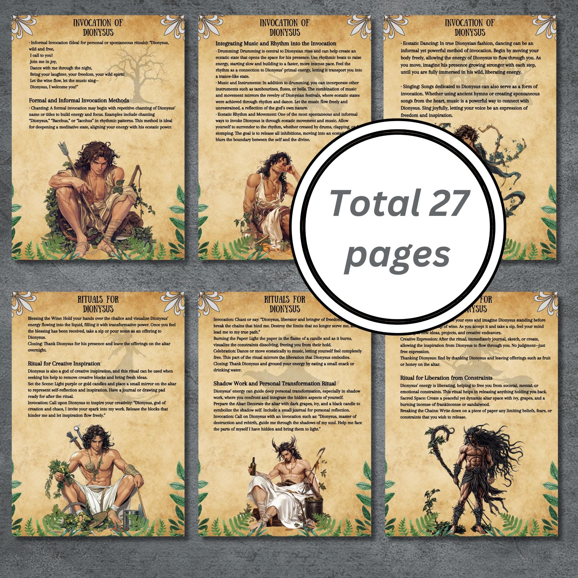 Greek God Dionysus Alar, Invocation, Prayers, Altar Guide, Setup ...