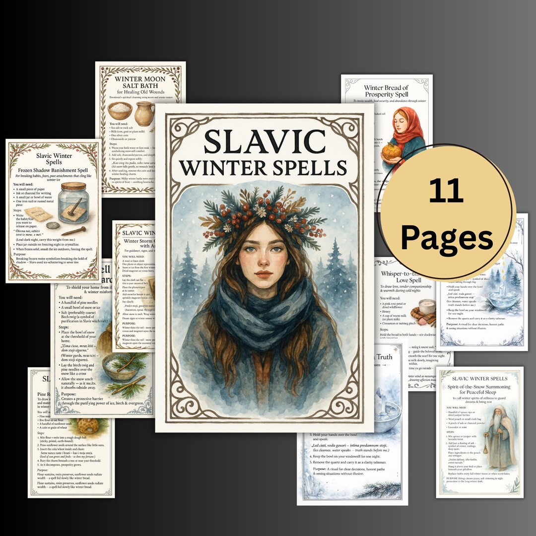Slavic Winter Spells, Paganism, Witchcraft, Slavic Magic, Spell, Ritual ...