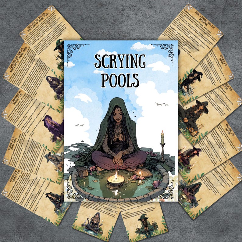 Secret Witchcraft, Scrying Pools Grimoire, Book of Shadows Pages ...