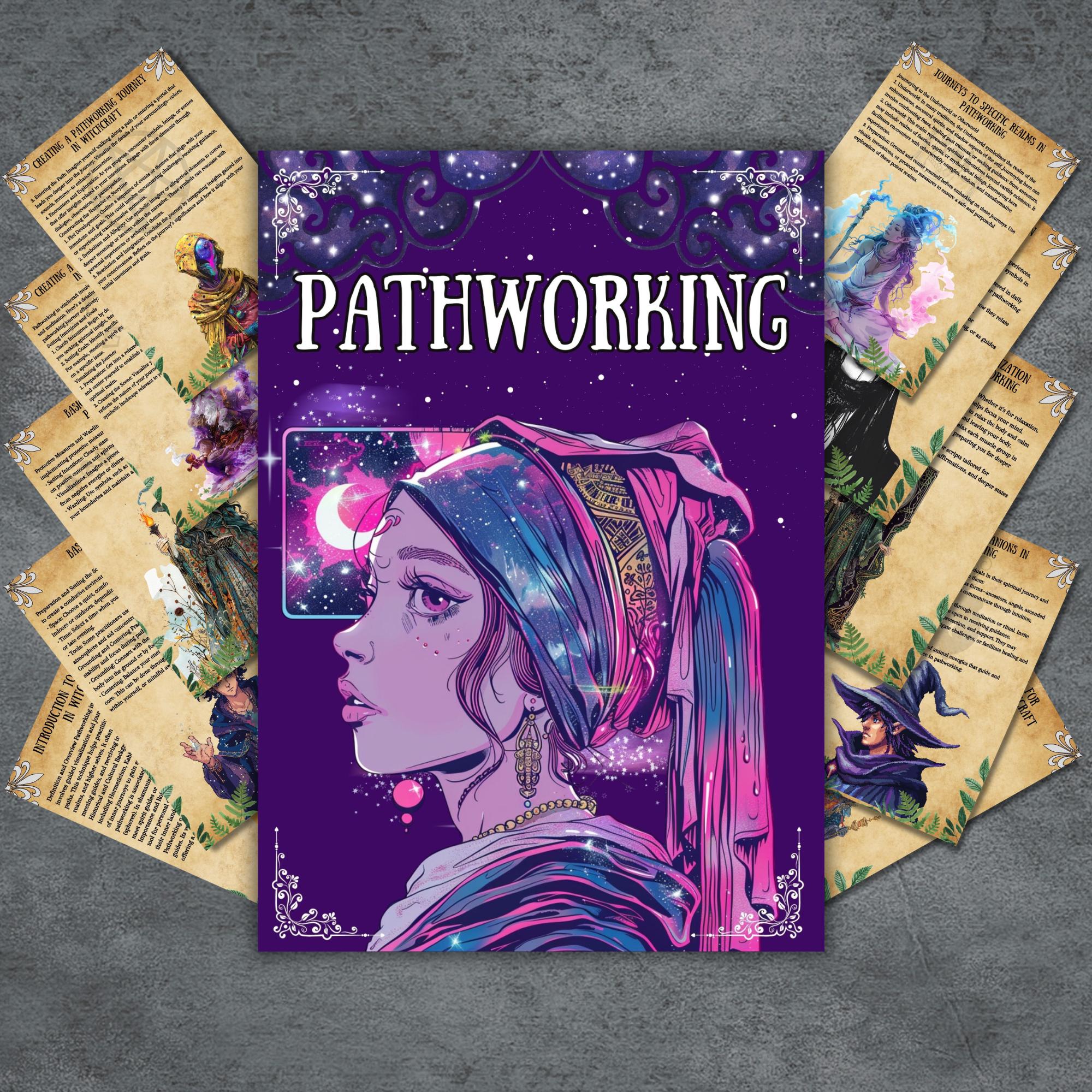 Pathworking Symbols Pathworking Grimoire Pages for Book of Shadows, Wicca Witchcraft ...