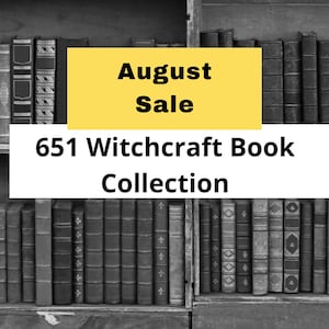 651 Witchcraft books Bundle, Wiccan spells, occult, Pagan, rituals PDF, witch spells