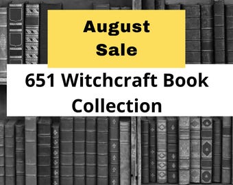 651 Witchcraft books Bundle, Wiccan spells, occult, Pagan, rituals PDF, witch spells