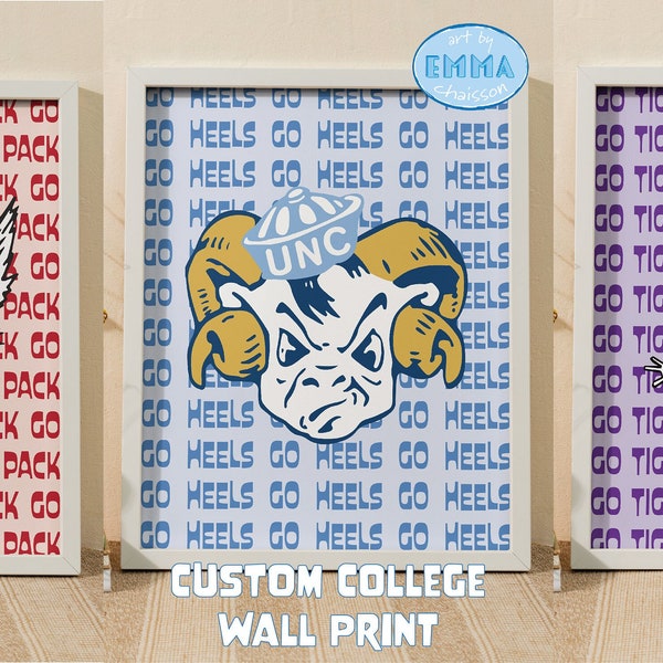 College Mascot Etsy