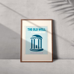 Custom Wall Prints | College Trendy Wall Print | Digital Download Print | Retro Wall Decor | Custom Poster Print | Chapel Hill Print | UNC