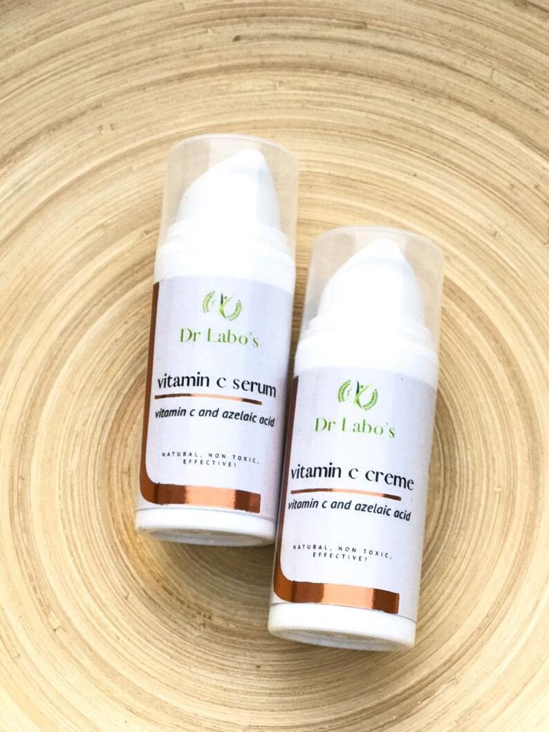 Vitamin C Creme With Azelaic Acid Ferulic Acid Arbutin Etsy