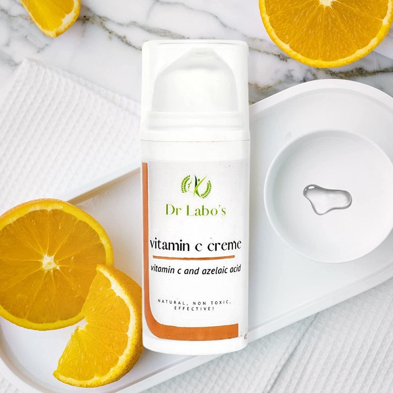 Vitamin C Creme With Azelaic Acid Ferulic Acid Arbutin Etsy