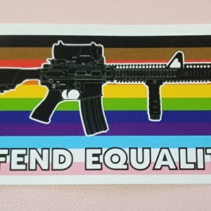Defend Equality BLM/Trans/LGBTQ Flag - Car Decal