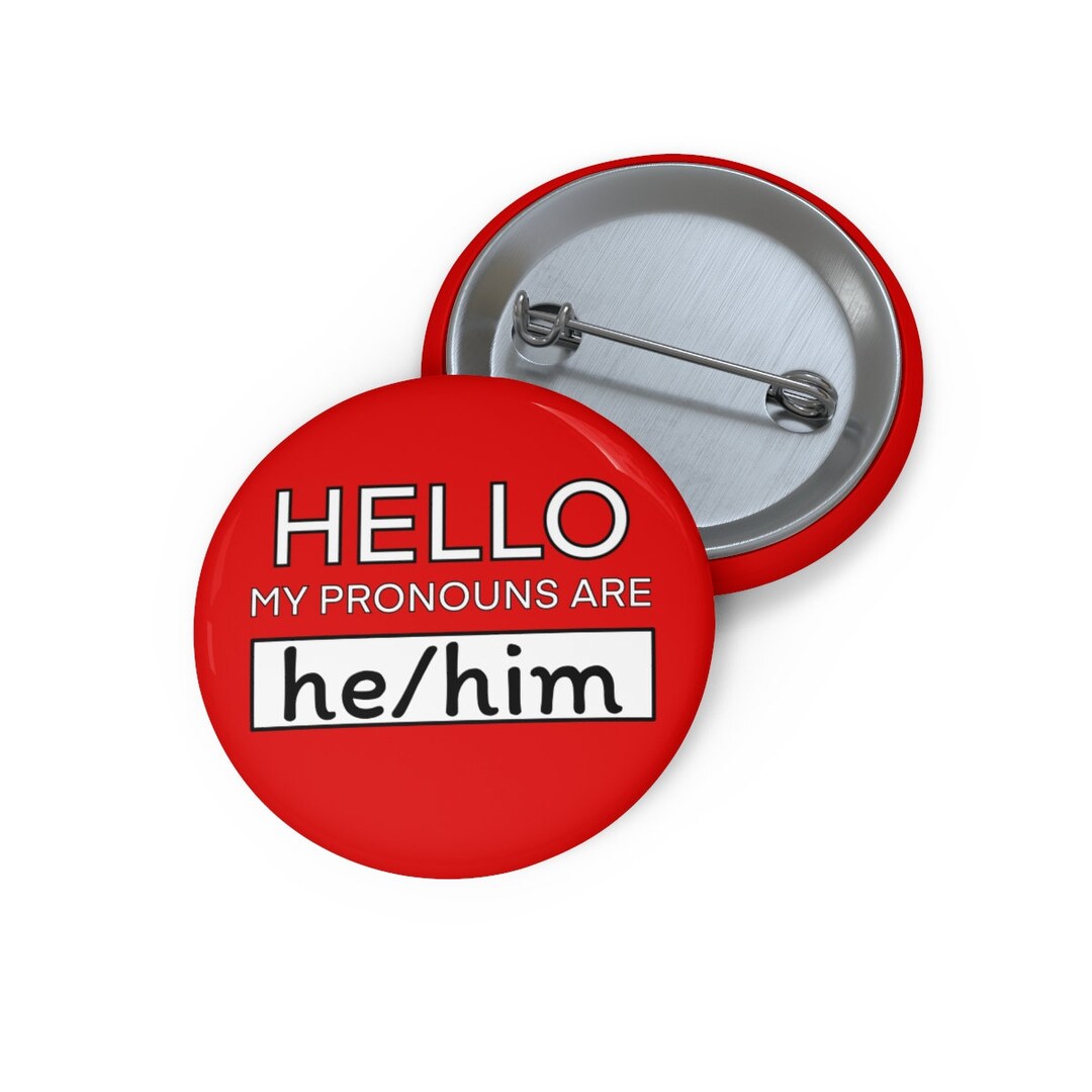 Custom Pronoun Pins - Etsy