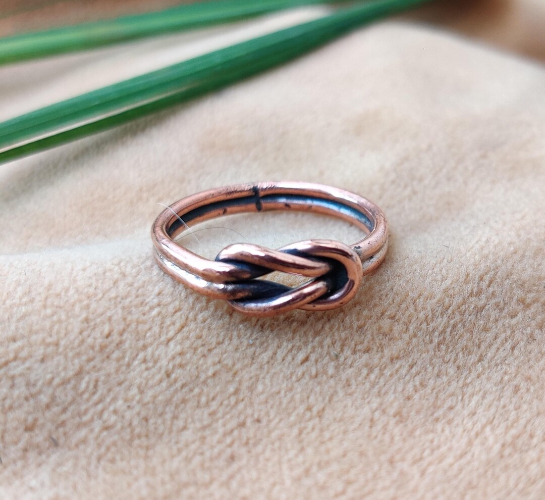 Copper Wrap Ring, Solid Copper Ring, Hammered Solid Copper Adjustable ...