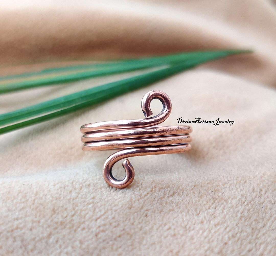 Soft Copper Rings 100% Pure Copper Ring, Designer Ring, Copper Jewelry, Meditation Copper ...