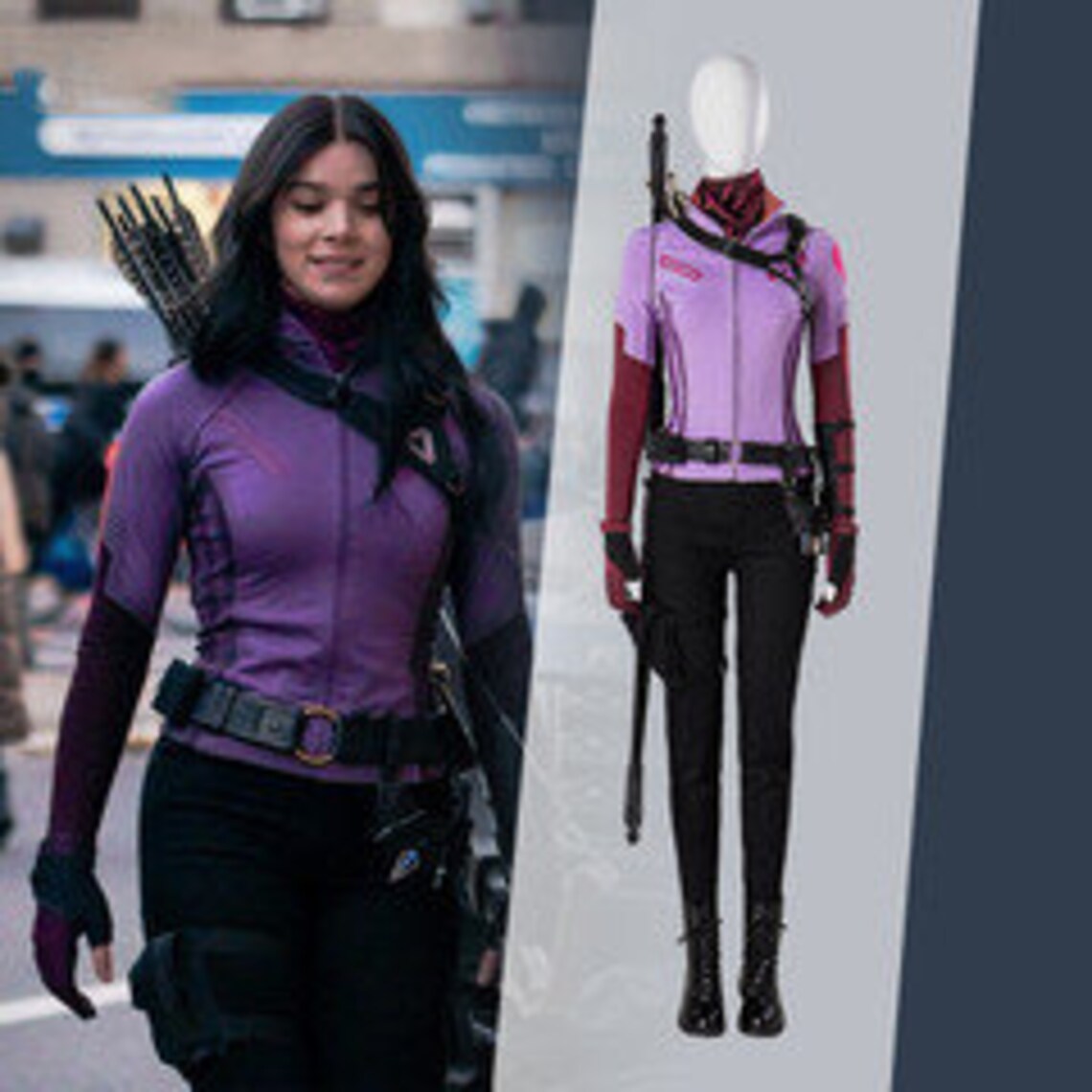 Hawkeye Cosplay Hawkeye Kate Cosplay Costume Halloween Etsy